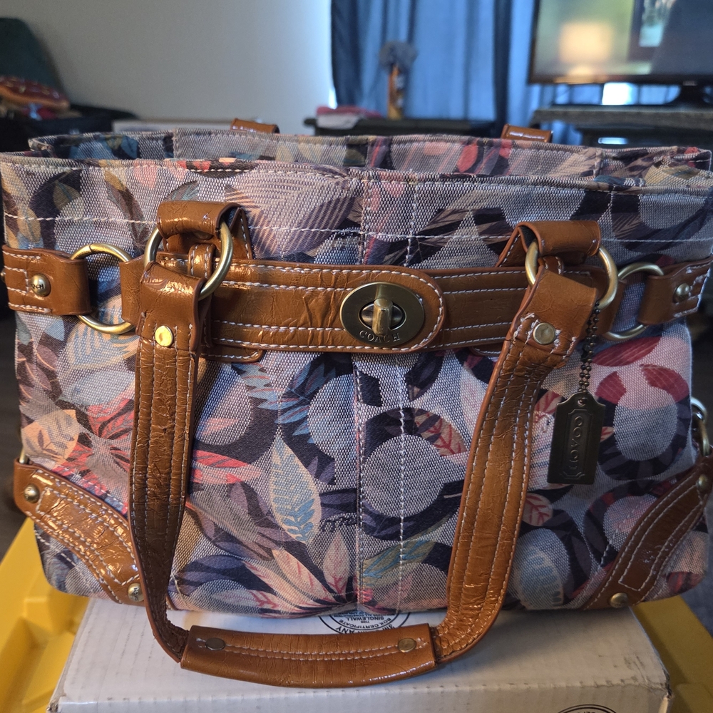 Coach Multicolor Patterned Women's Bag